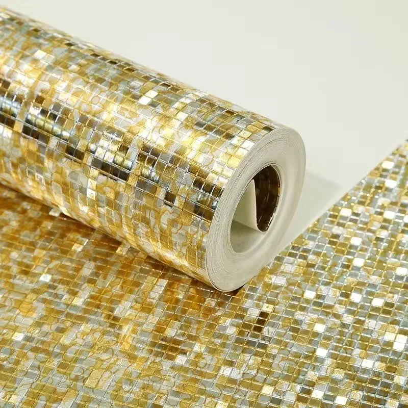 Waterproof Luxury Metallic Glitter Foil Wall Paper