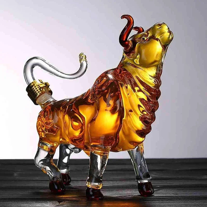 OX YEAR Whisky Decanter Bull Shaped