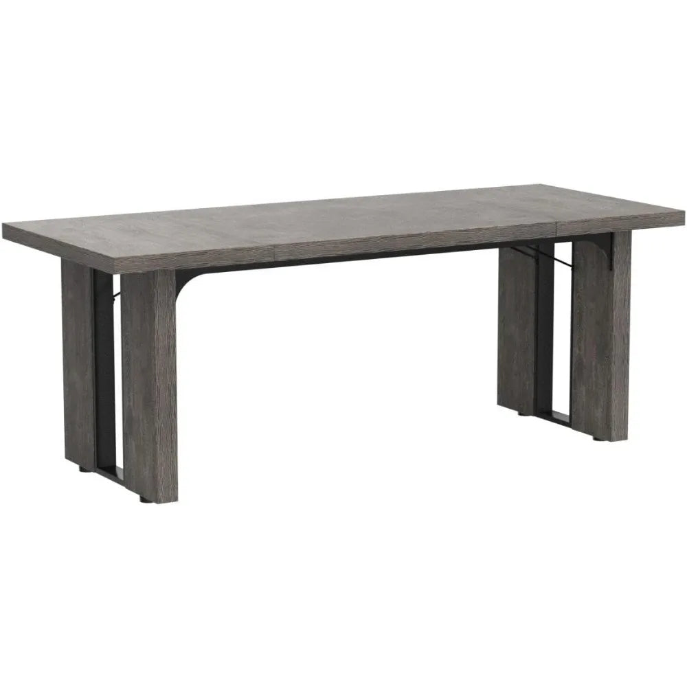 Dining Table Set for 6 to 8 People Rustic Farmhouse
