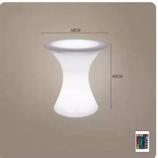 110CM LED Illuminated Round Cocktail Table