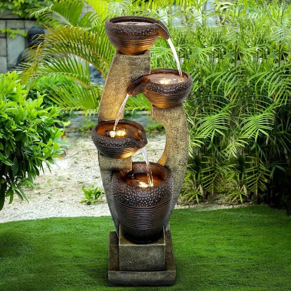 Contemporary Outdoor Fountain Stand 40 inches