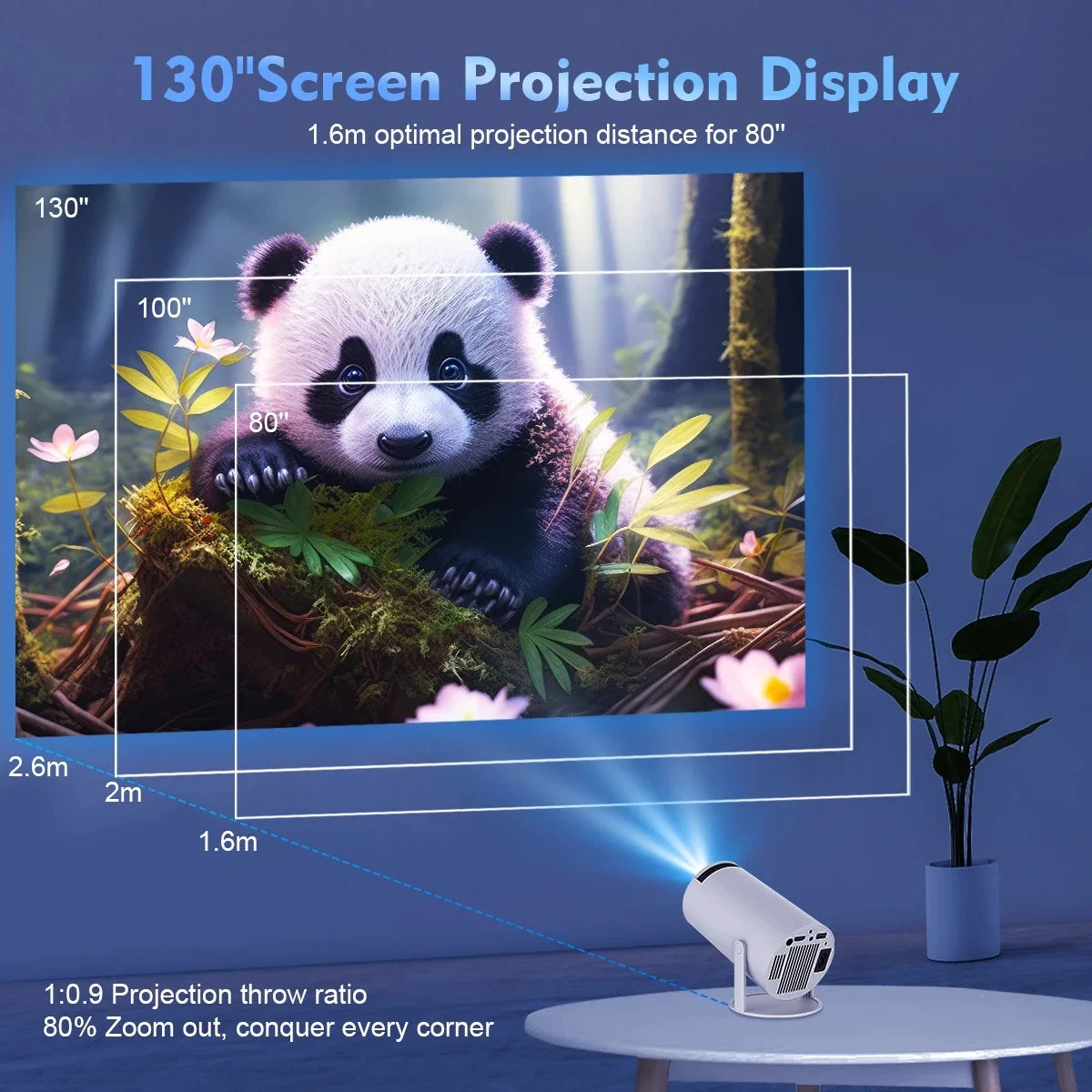 Home Cinema Outdoor portable Projector