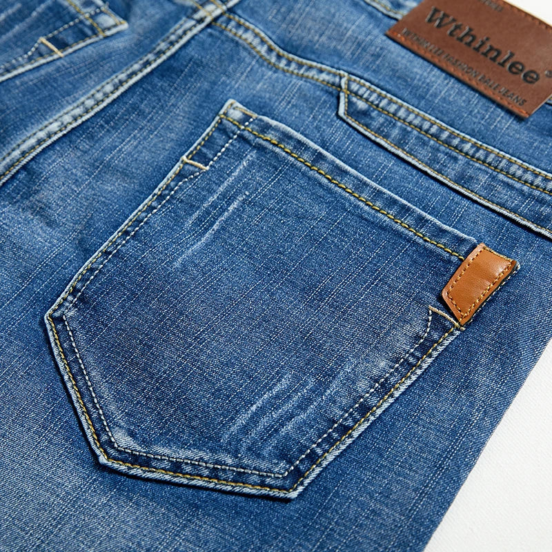 Classic Style Men's Slim Denim Shorts
