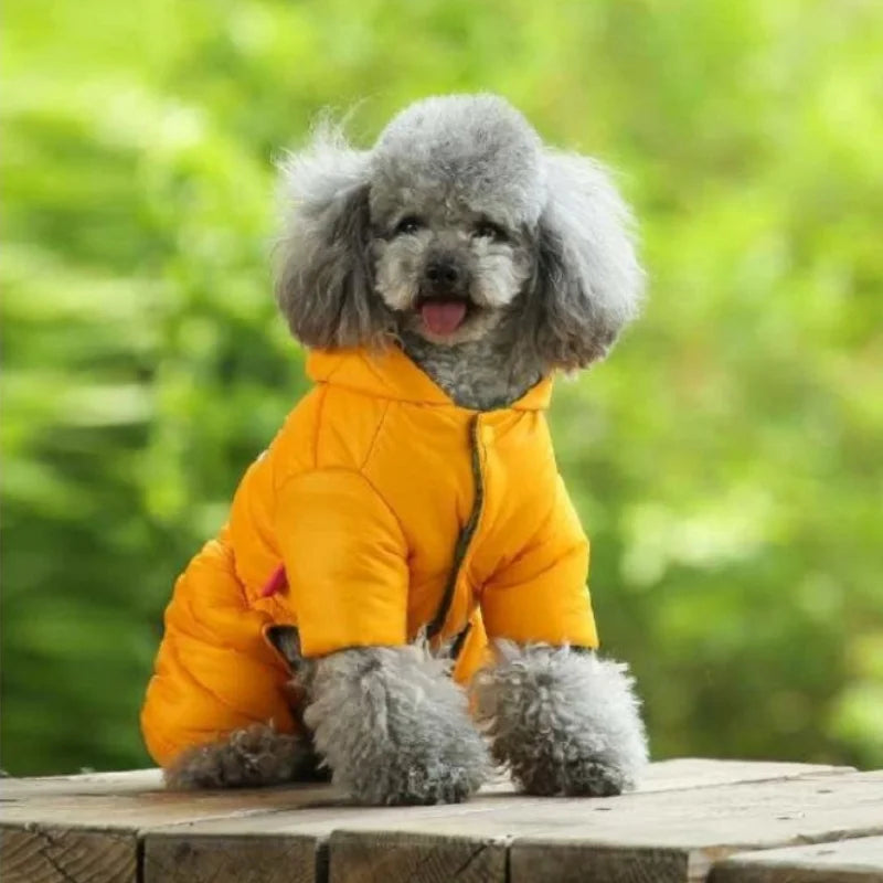Winter Dog Jumpsuits Warm Soft Clothes Padded Cotton Puppy Down Jacket