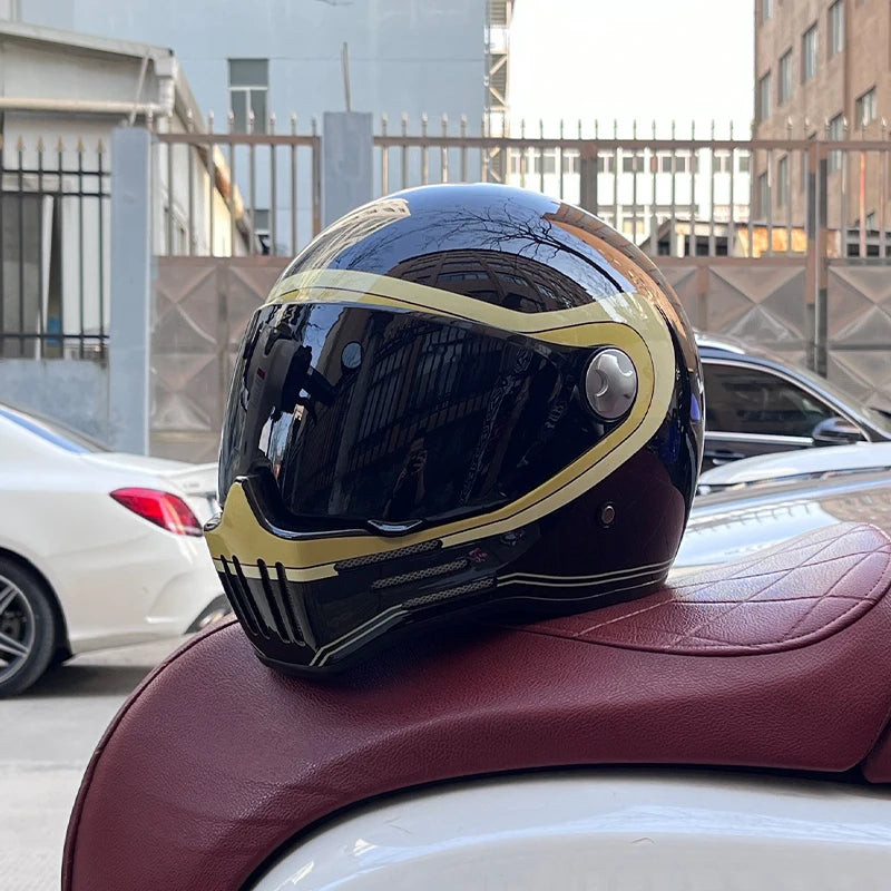 DOT Motorcross Vintage Full Face Retro Helmet
