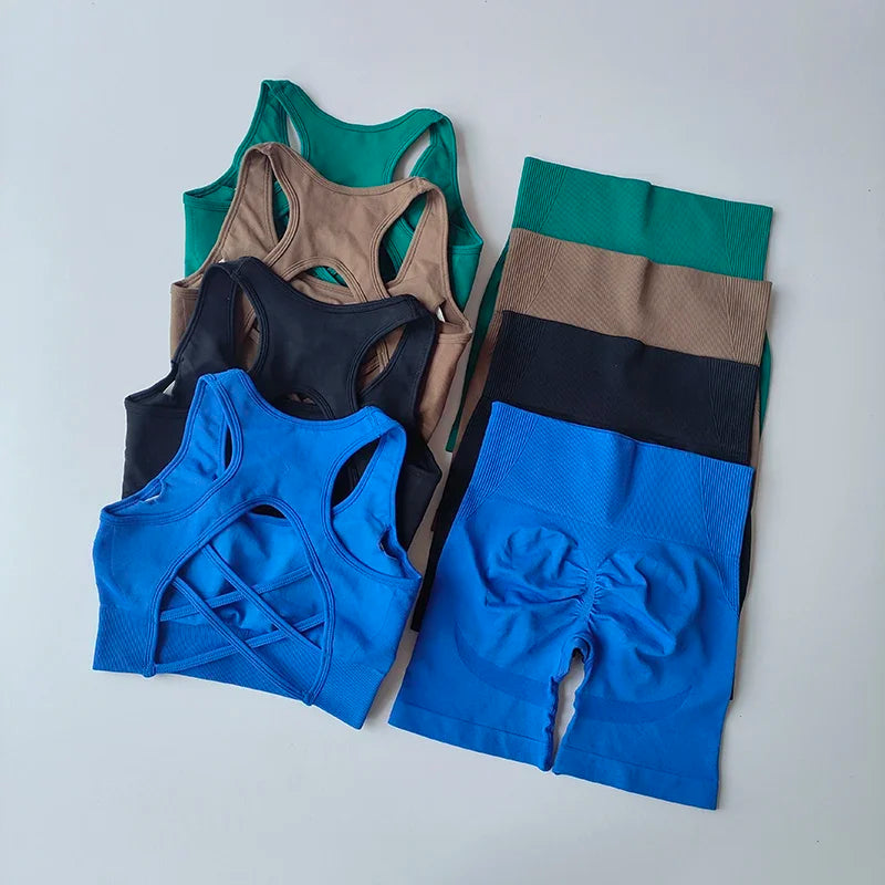 2 PCS Seamless Yoga Set Sexy