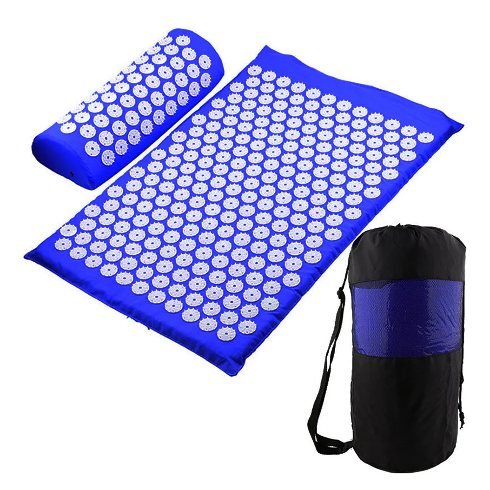 Acupressure Yoga Mat Relieve Stress Back Body Pain