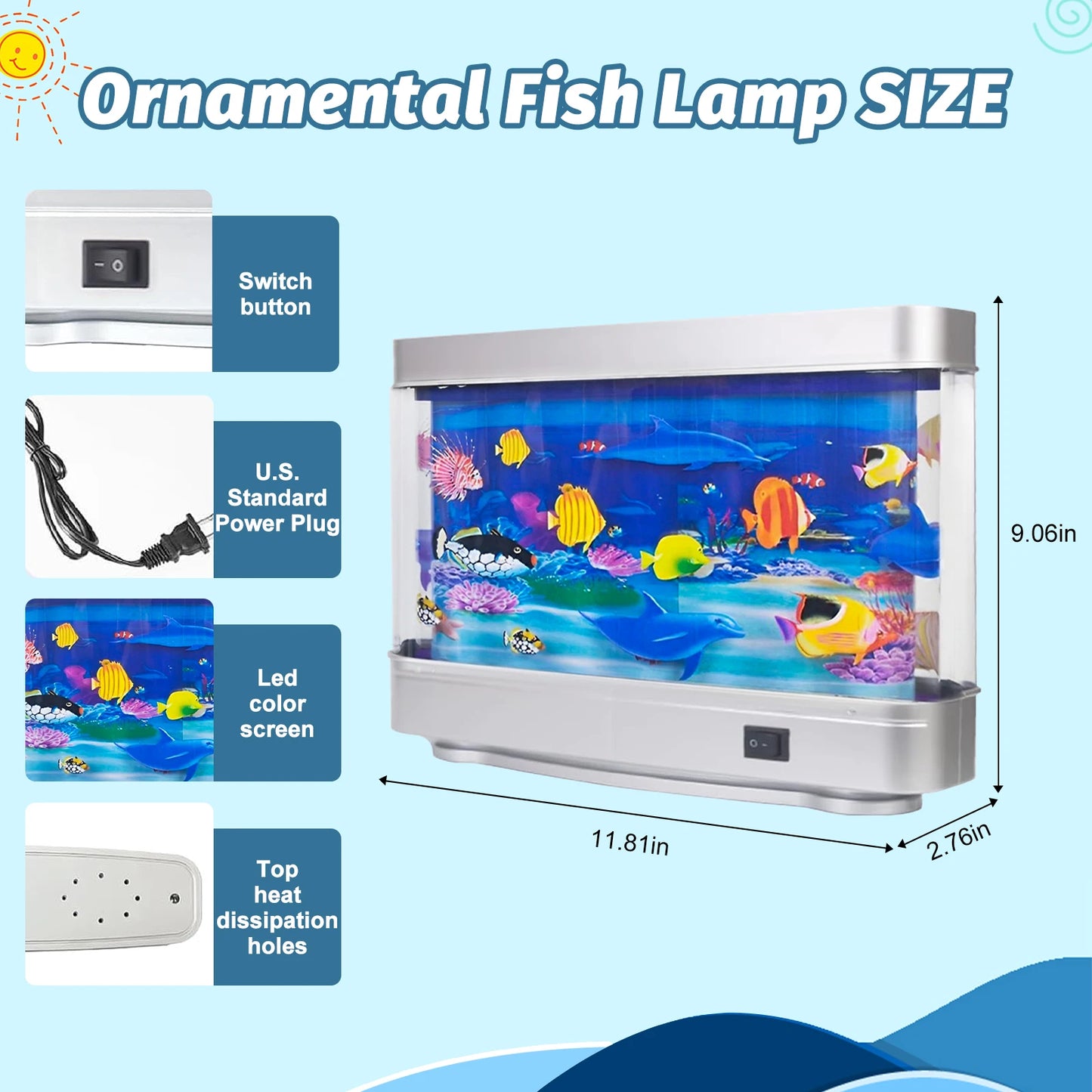 Artificial Aquarium: Fascinating Moving Pictures of Fish in Tank