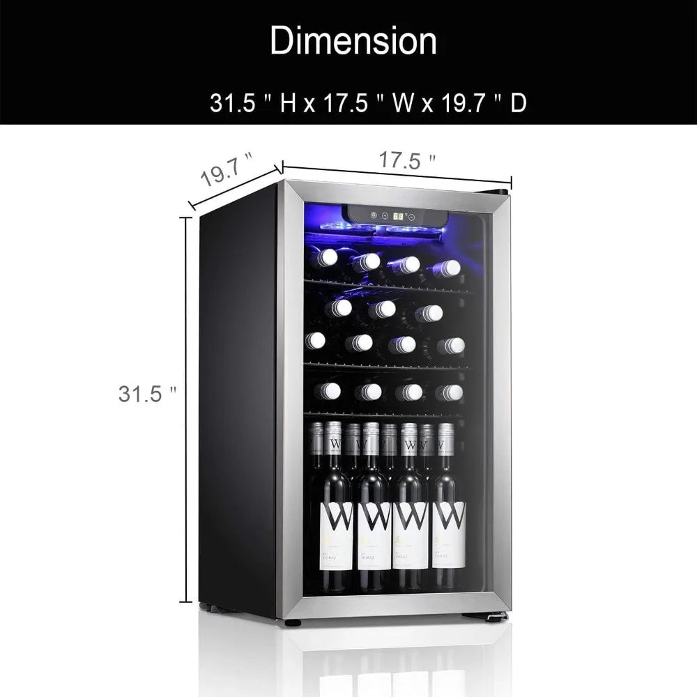 26 Bottle Wine Cooler/Cabinet Beverage Refrigerator