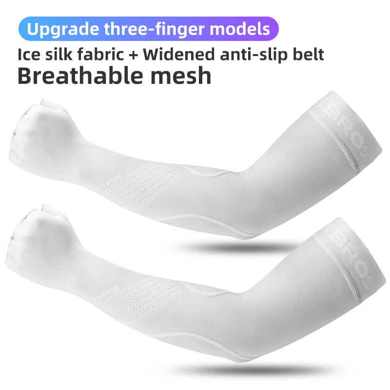 ROCKBROS Cycling Arm Ice Cloth Bicycle Sleeves Breathable Unisex
