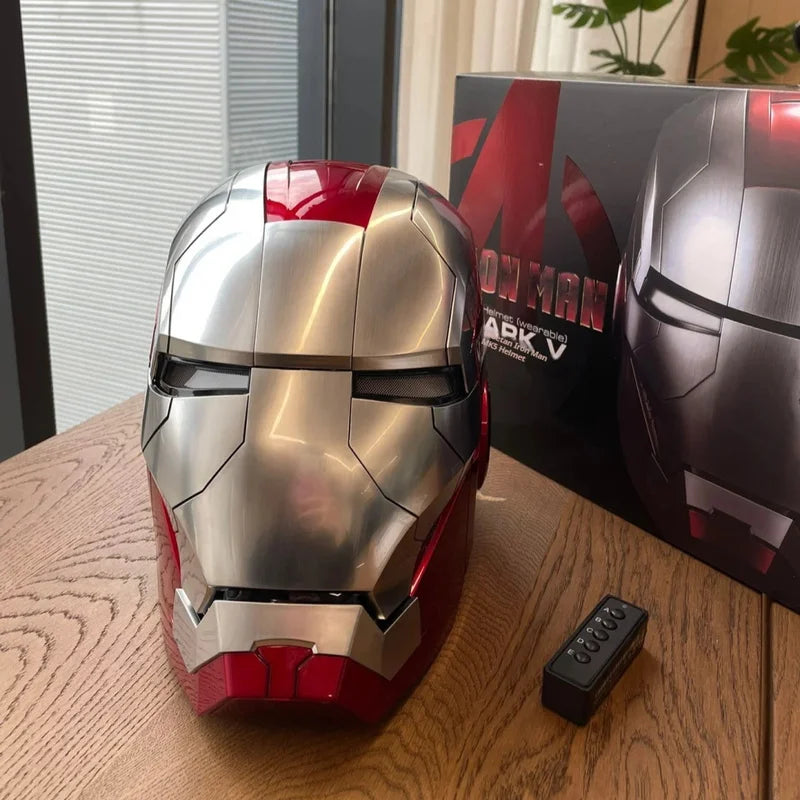 Iron Man Cosplay Voice Control Helmet Led Eyes