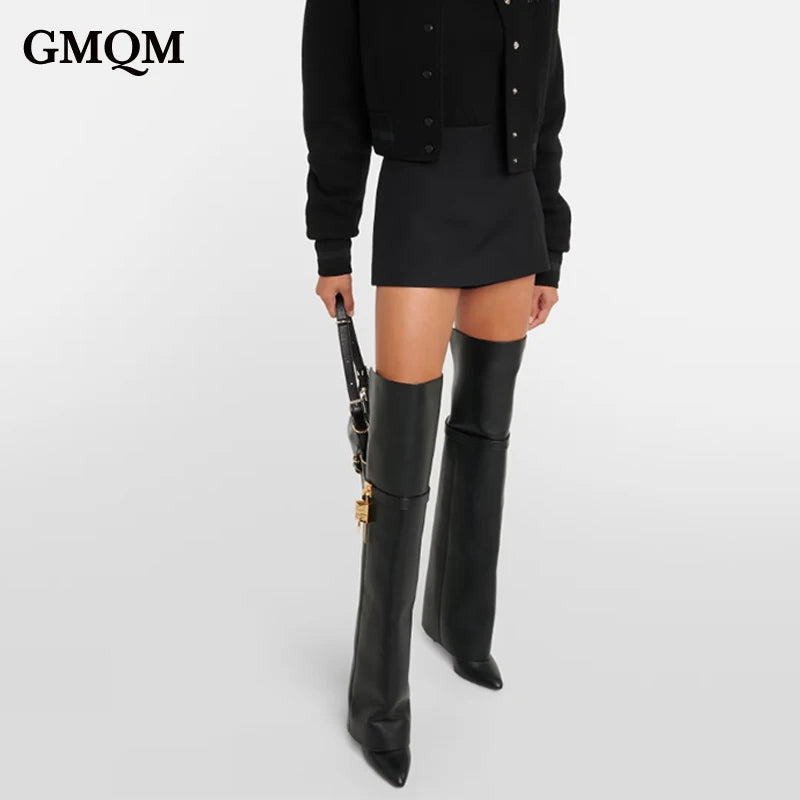 Women Over Knee Pointed Toe Stiletto Long Boots