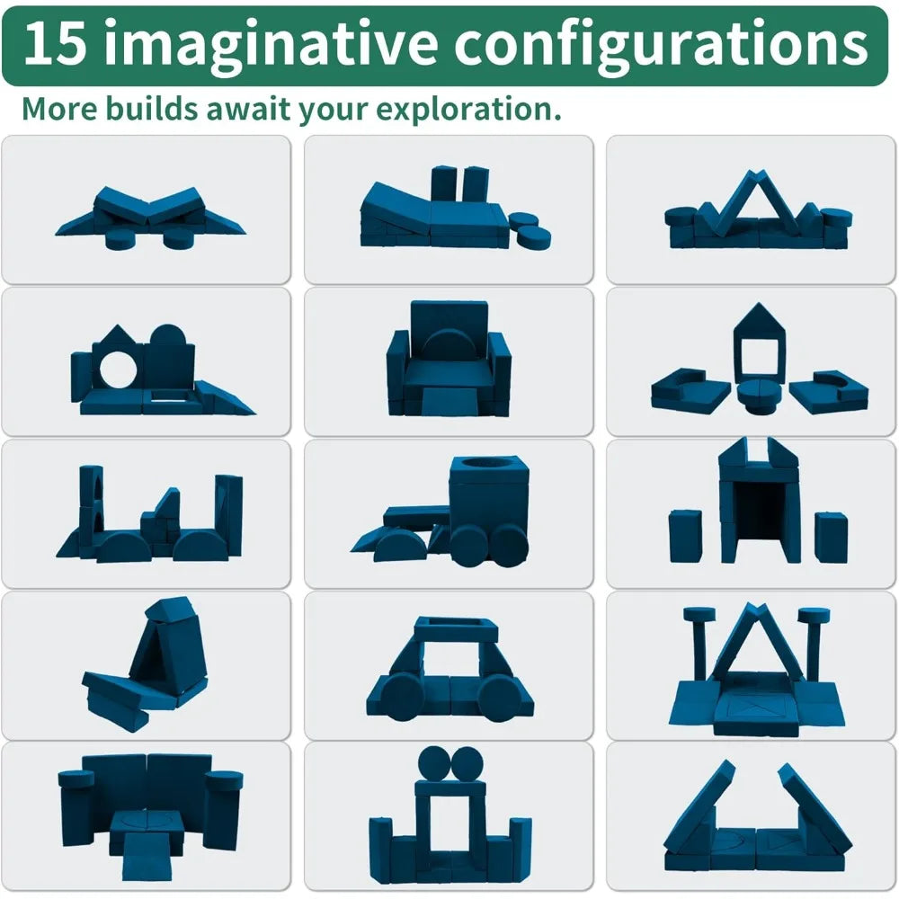 18pcs Large Modular Kids Play Couch