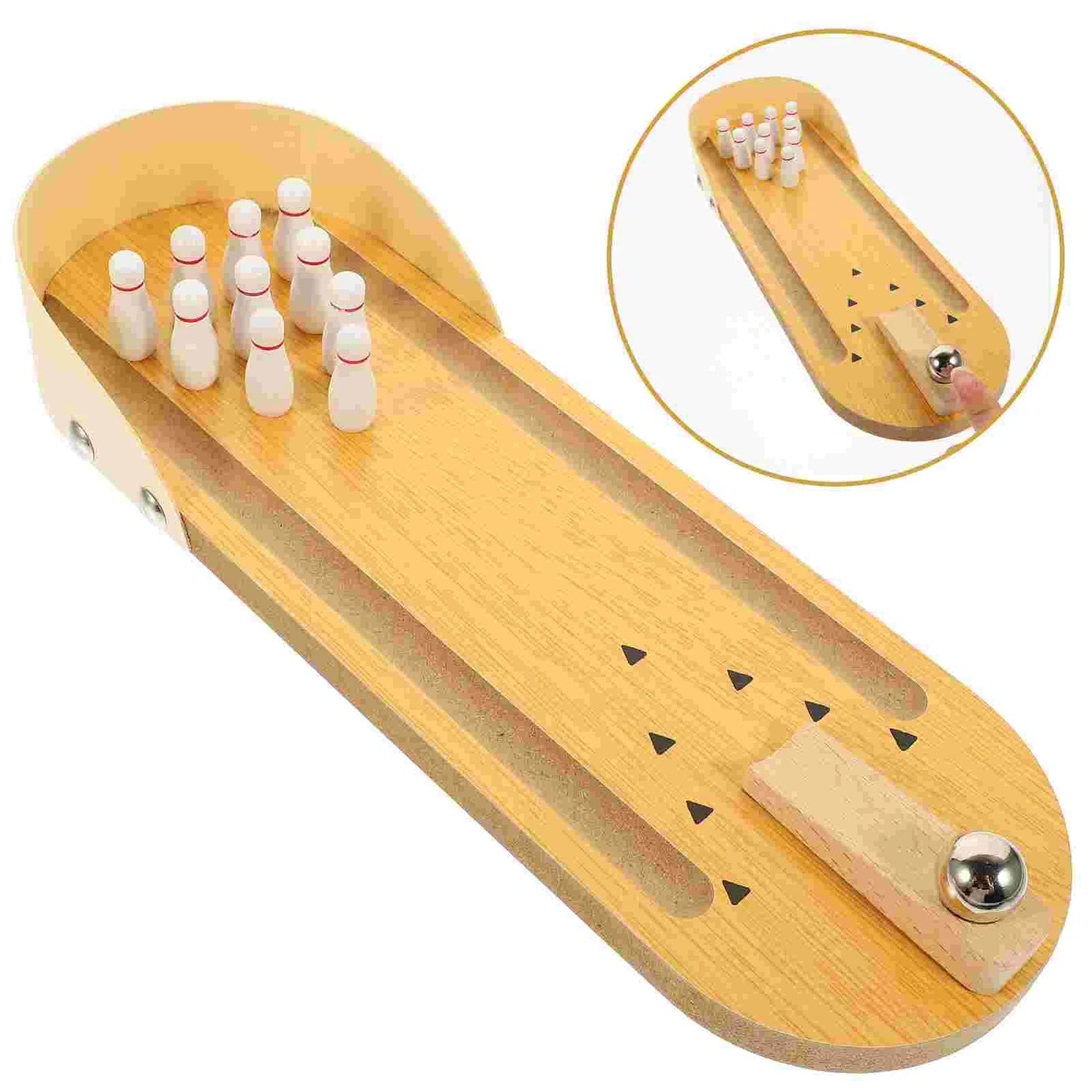 Mini Bowling Wooden Desktop Game