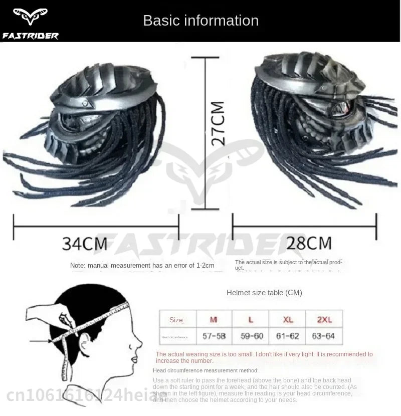 Predator Carbon Fiber Full-face Helmet DOT ECE