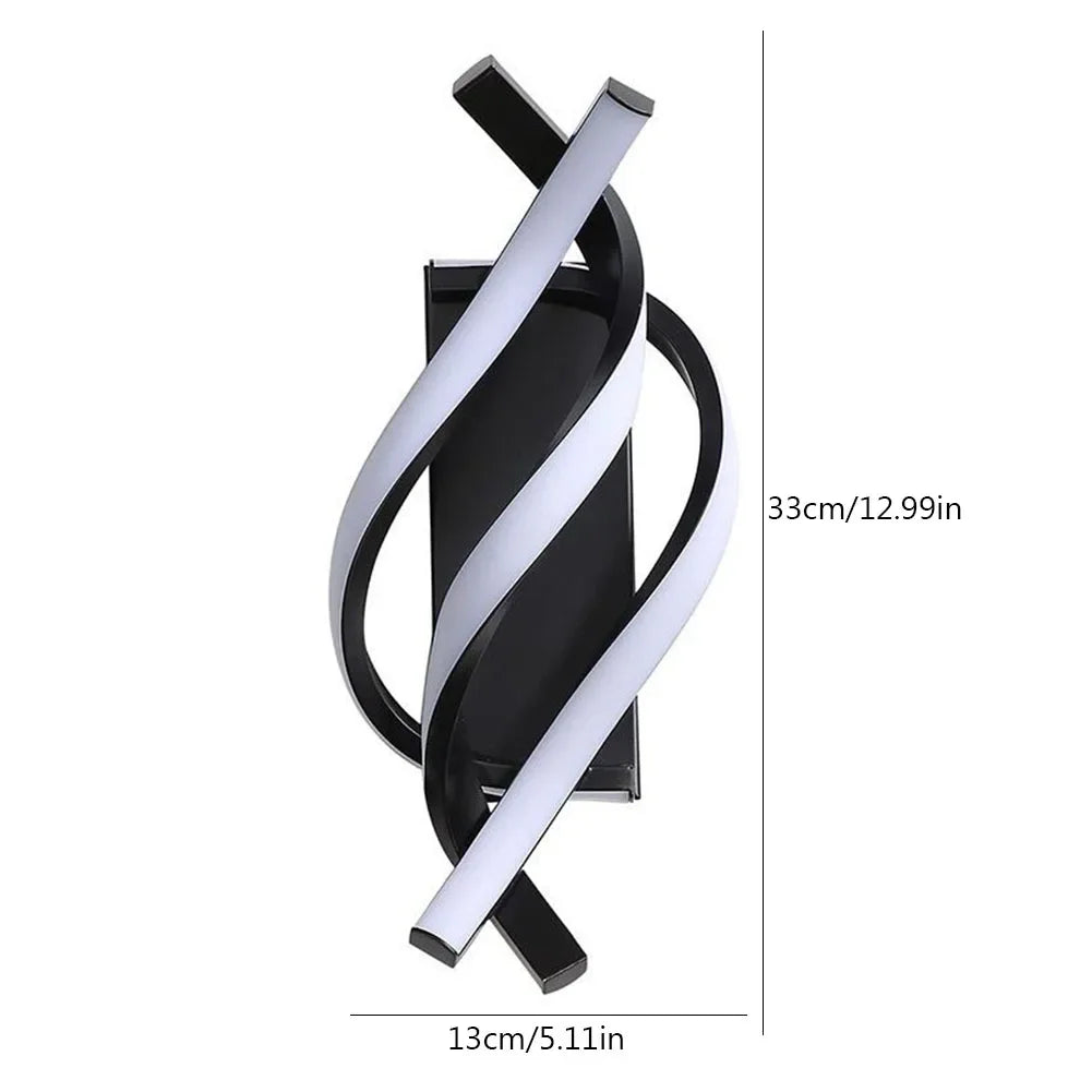 LED Spiral Luxurious Modern Wall Lamp