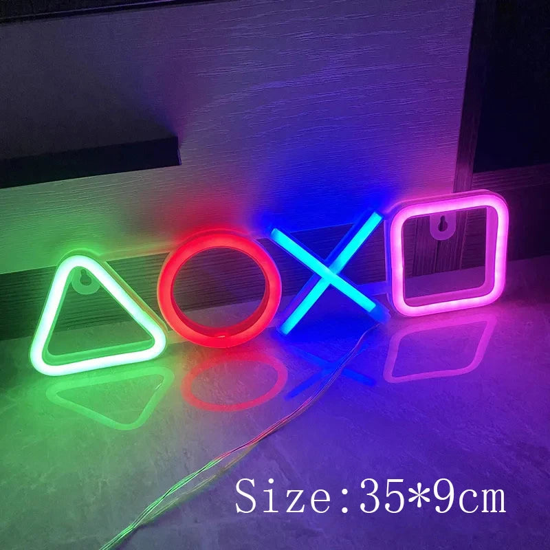 Neon Sign Custom Game Icon Light