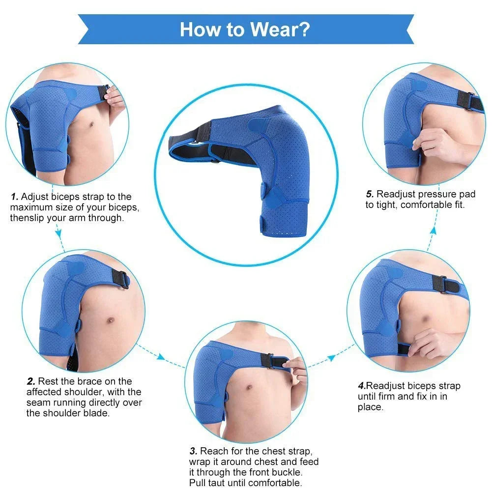 Shoulder Stability Brace Light and Breathable Neoprene Support