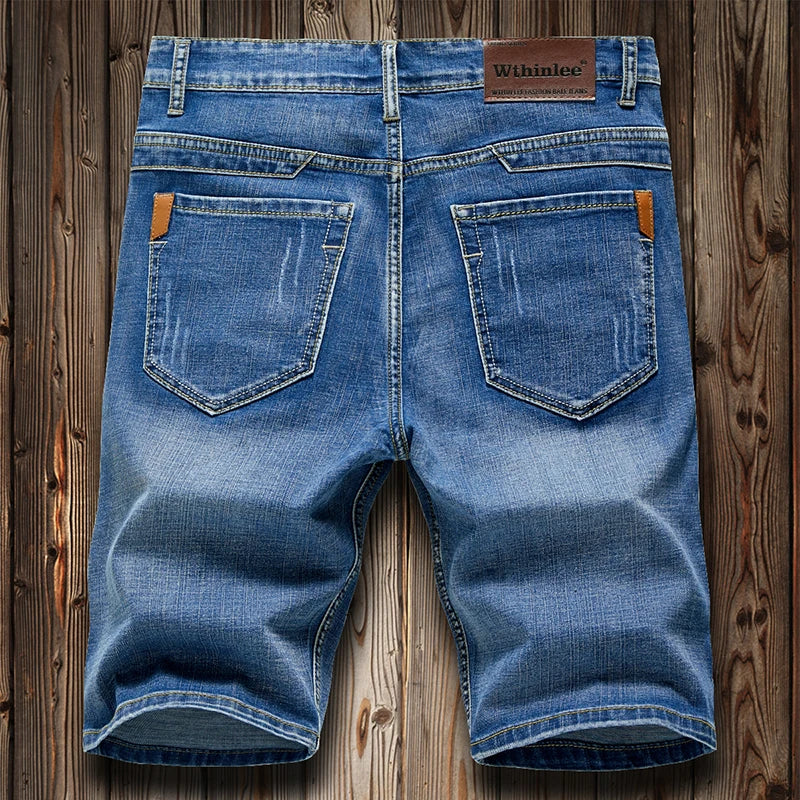 Classic Style Men's Slim Denim Shorts