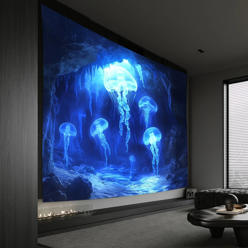 3D Jellyfish Wall Tapestry