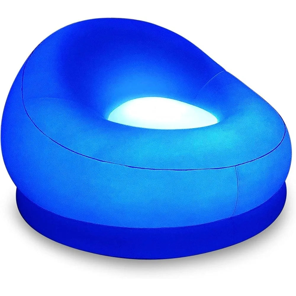 Inflatable LED Chair Waterproof Illuminated Design Remote Control