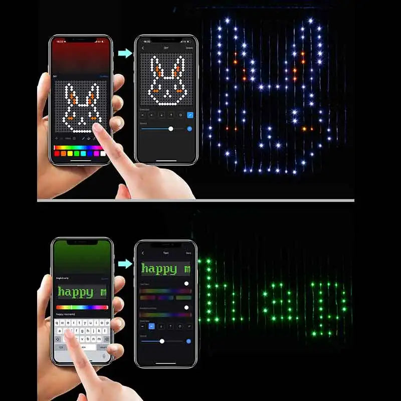 Smart Bluetooth App LED String RGB Fairy Lights