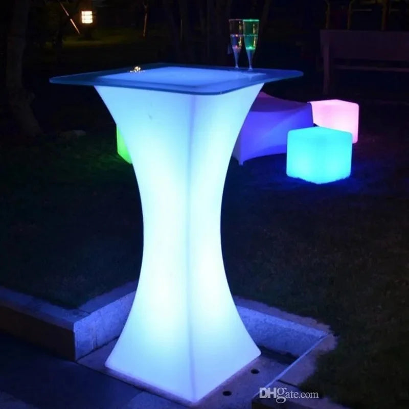 Rechargeable LED Luminous Bar Cocktail Table