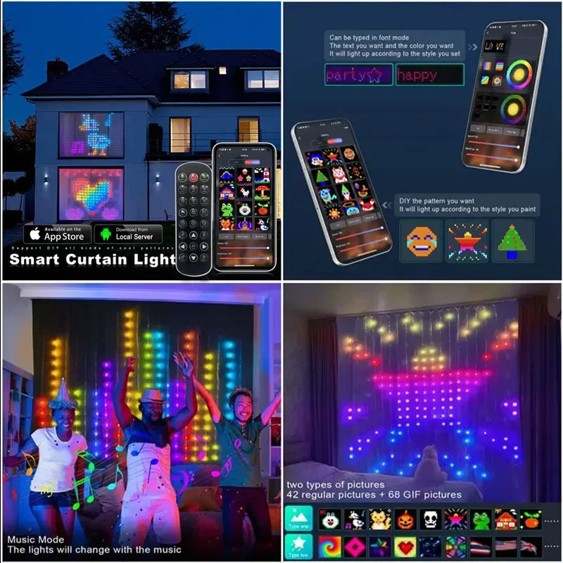 Smart Bluetooth App LED String RGB Fairy Lights