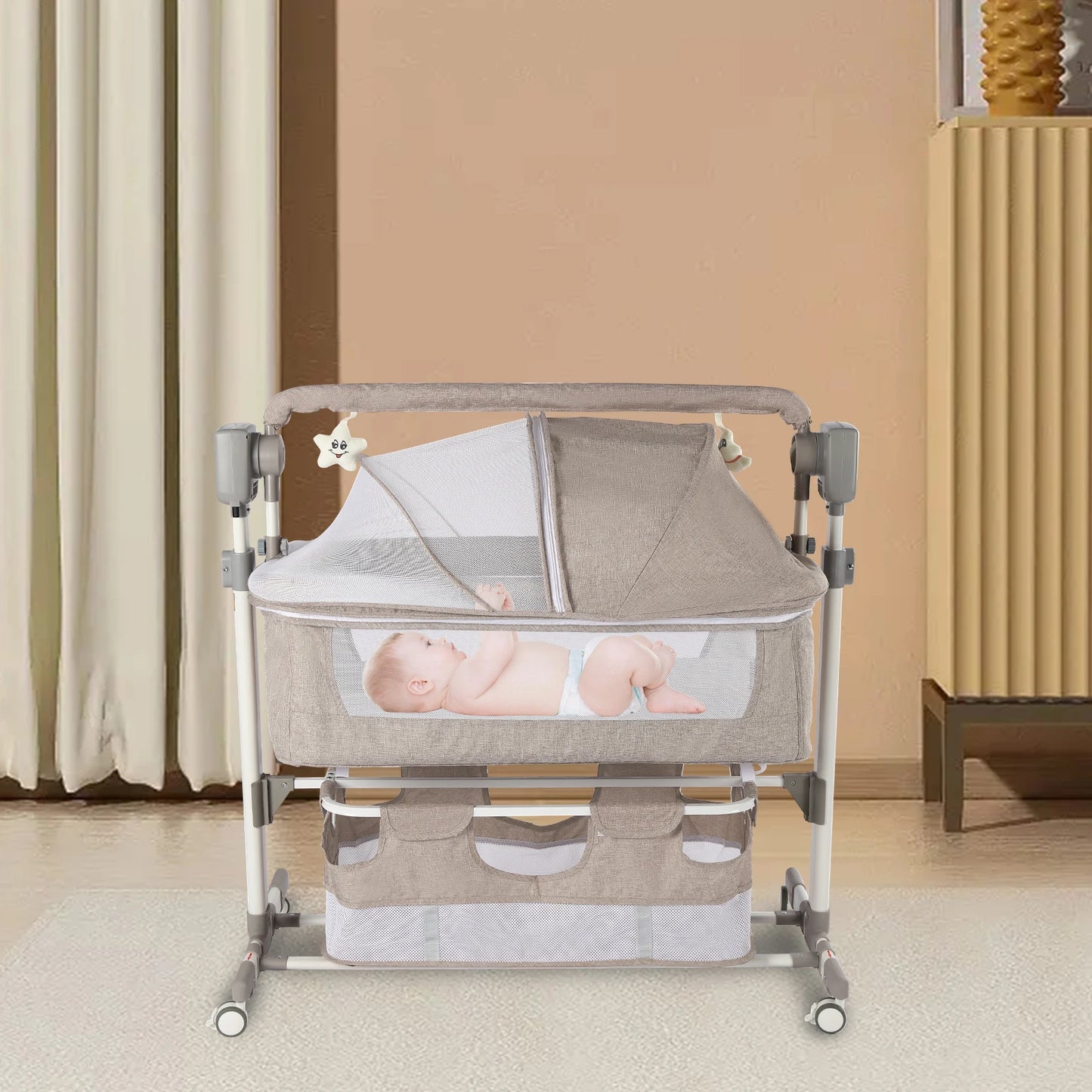 Portable Baby Bed Height Adjustable Bedside Sleeper