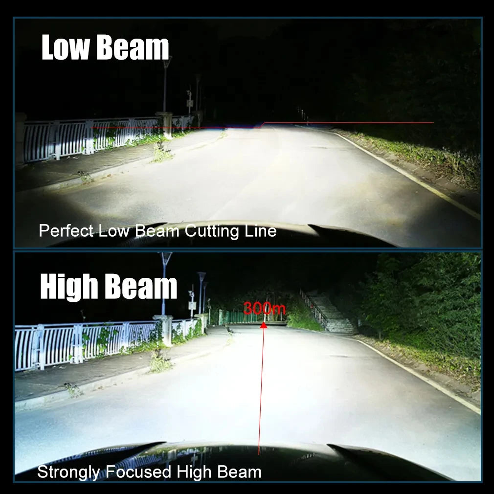 160W 28000LM Auto Lamp Mini Lens LED Bulbs Headlight
