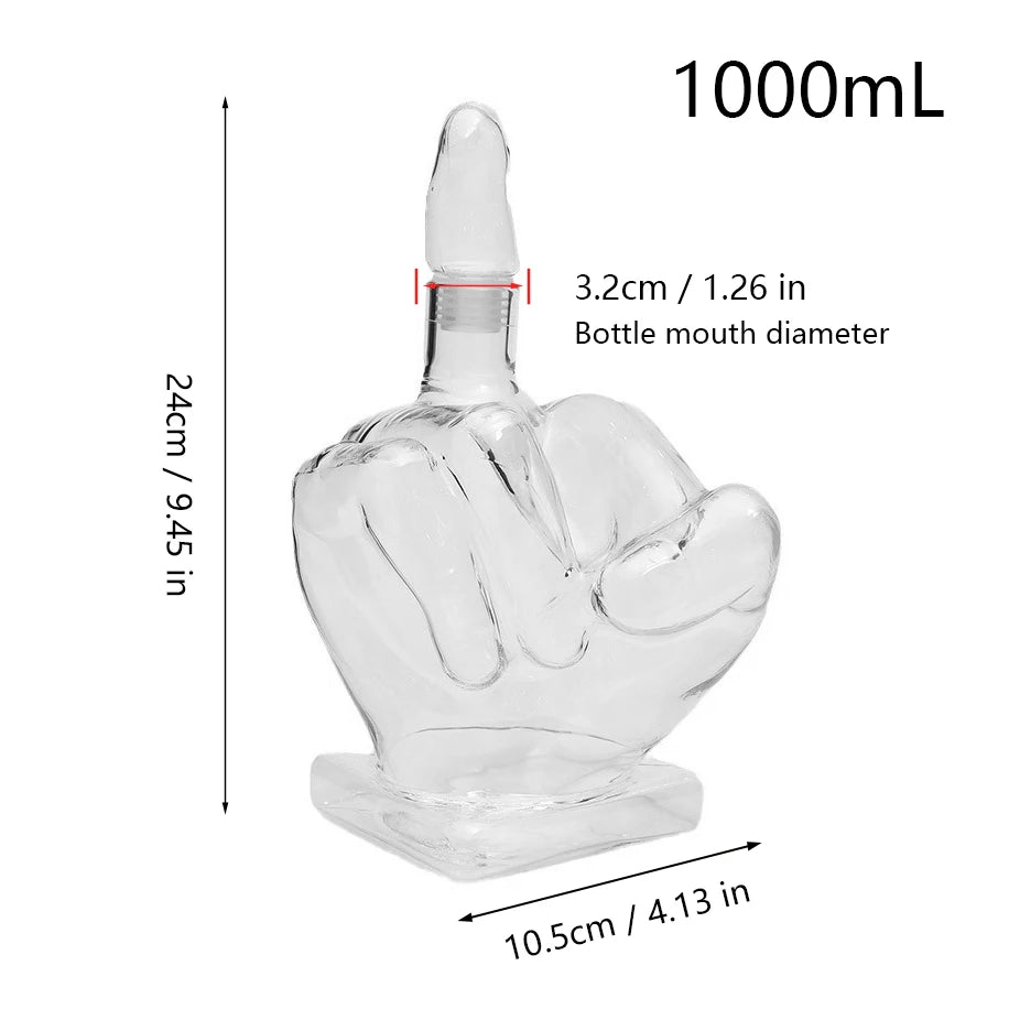 650ml Creative Whiskey Decanter Big Funny Trick Gift