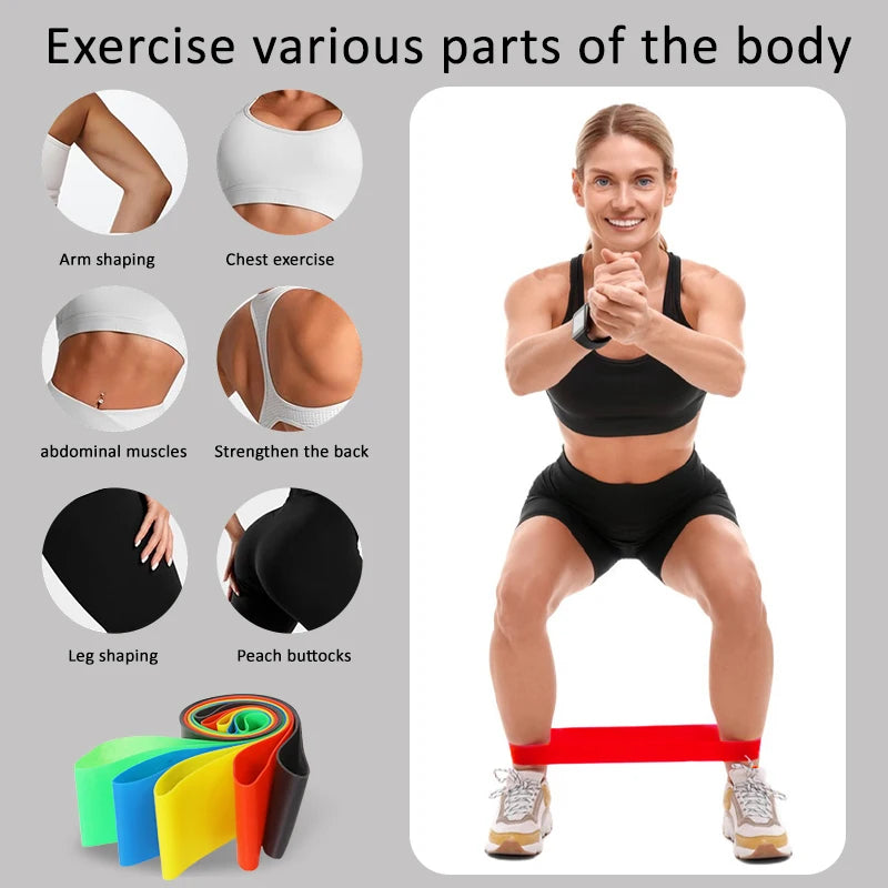 7 Piece Pilates Ball Resistance Bands & Grip Socks