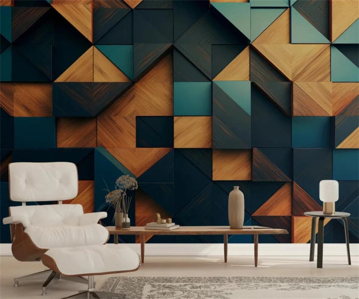 3D Abstract Geometric Background Wallpaper