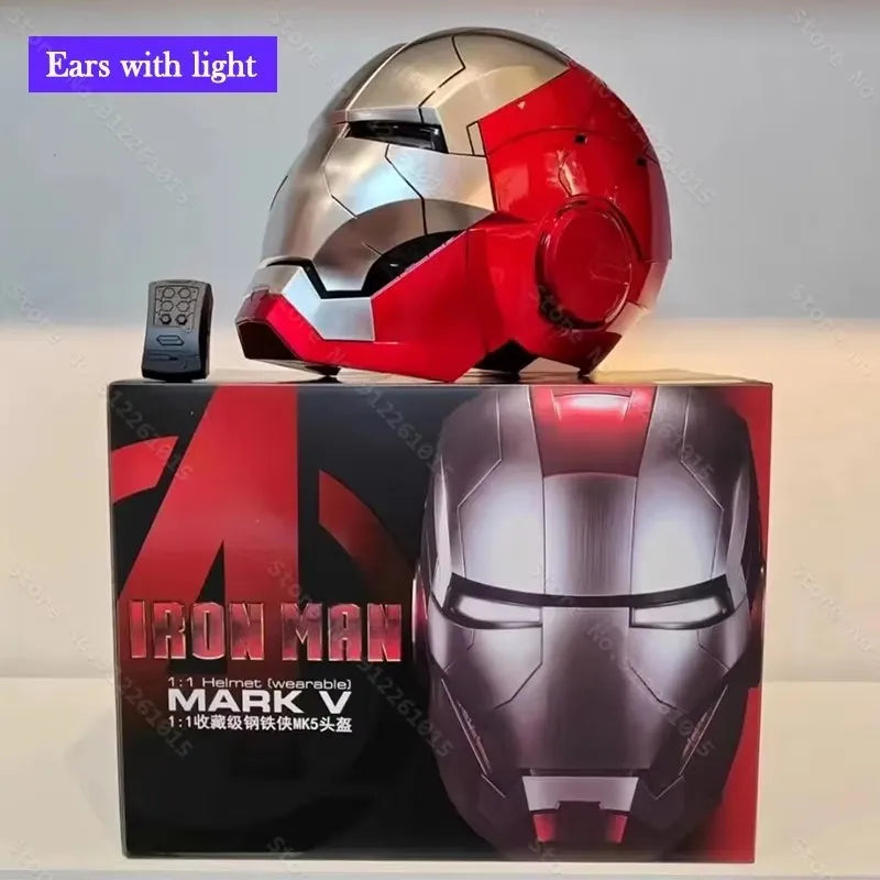 Iron Man Cosplay Voice Control Helmet Led Eyes