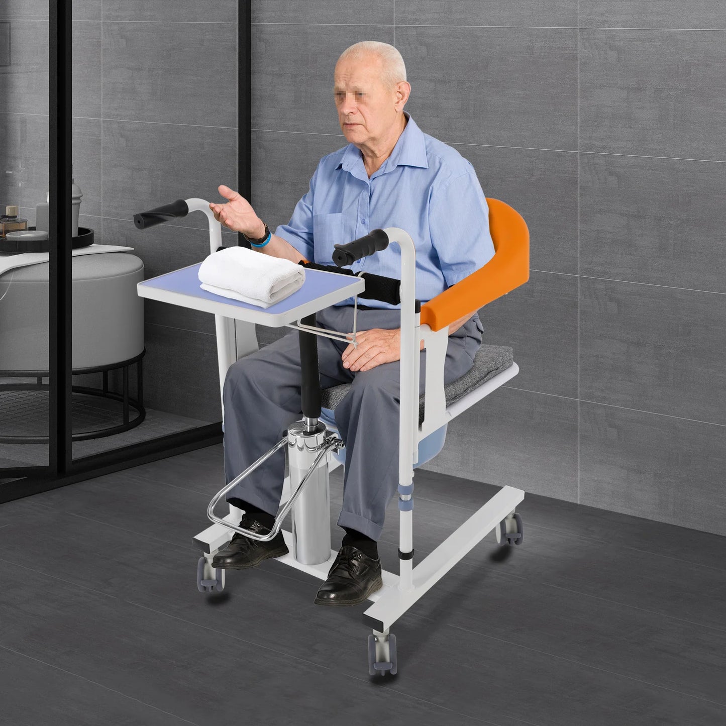 180° Hydraulic Patient Lift Transfer Chair