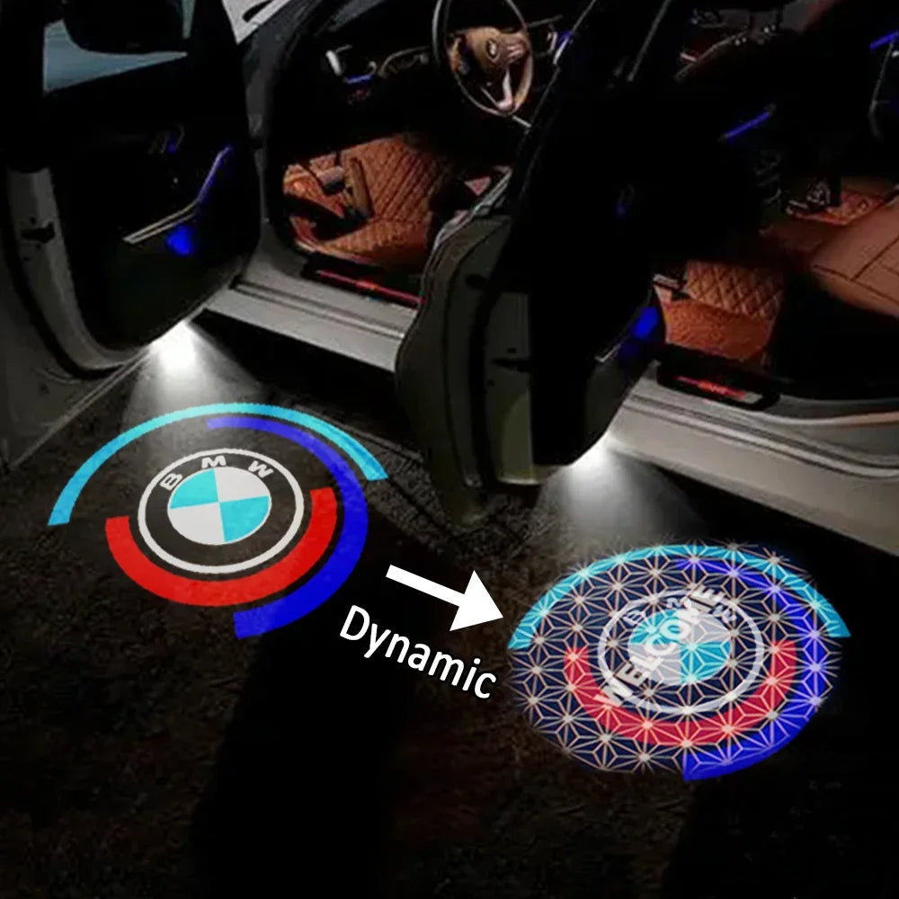 2Pcs Dynamic ULT Car Door Welcome Light For BMW F10 F11 F12 F13 F30 E90 E91 E92 E93 E90 Light Interior Lighting Car Accesorios