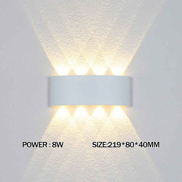 LED Plastic Indoor Modern Nordic Sconce