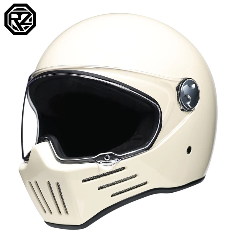 DOT Motorcross Vintage Full Face Retro Helmet