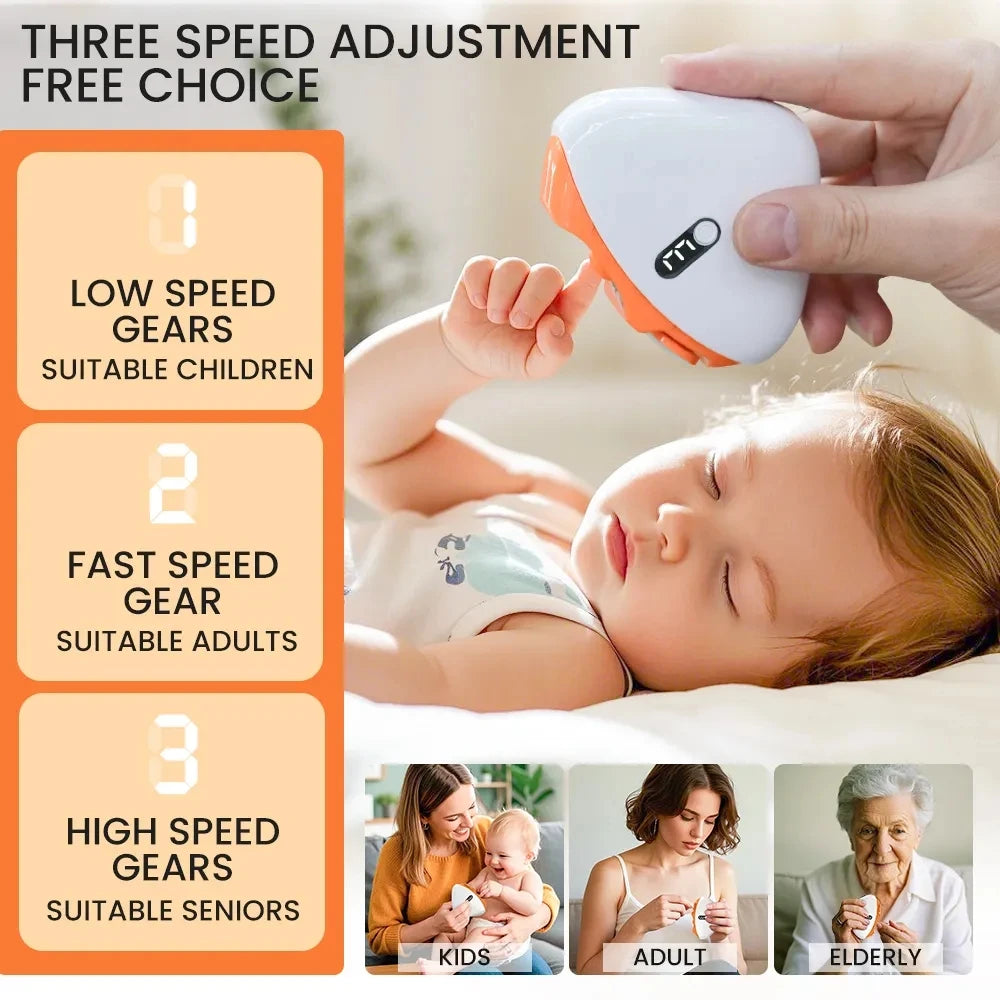 Electric Nail Clippers Automatic Trimmer with Light