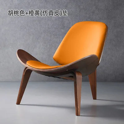 Nordic High-End Light Luxury Solid Wood Leisure Chair