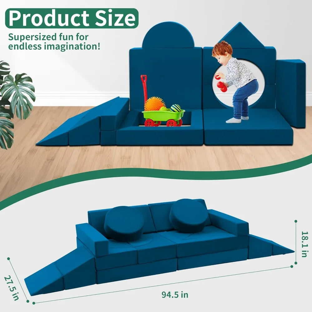 18pcs Large Modular Kids Play Couch