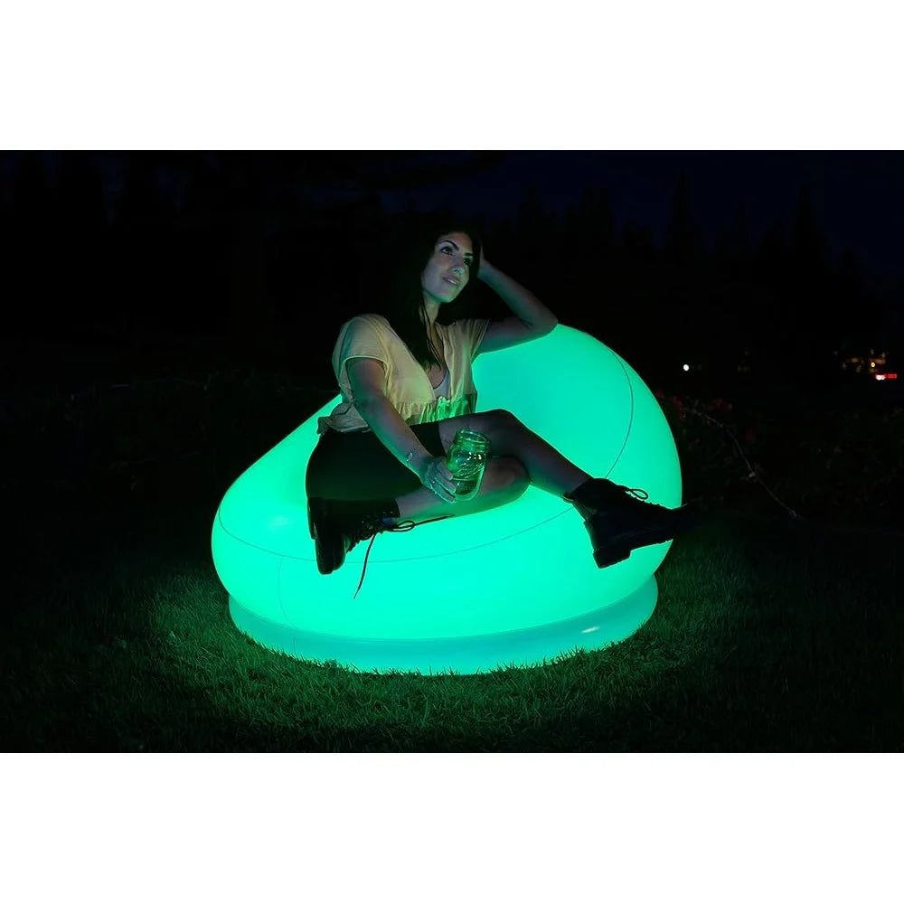Inflatable LED Chair Waterproof Illuminated Design Remote Control