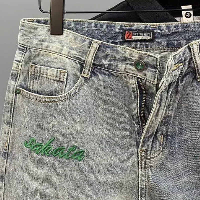 Denim Shorts Slim Vintage Original Blue