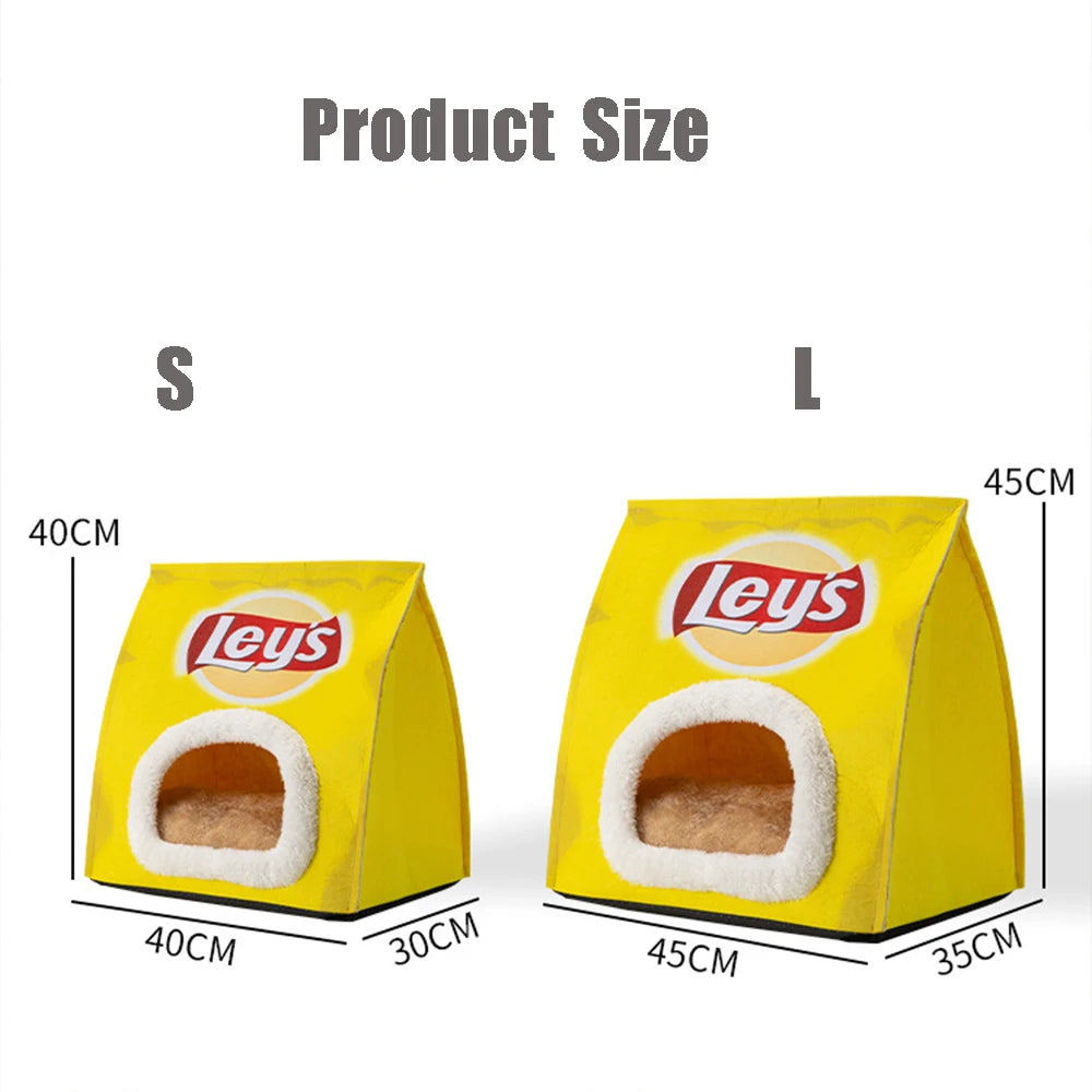 New Creative Potato Chip Bag Sleeping Bed