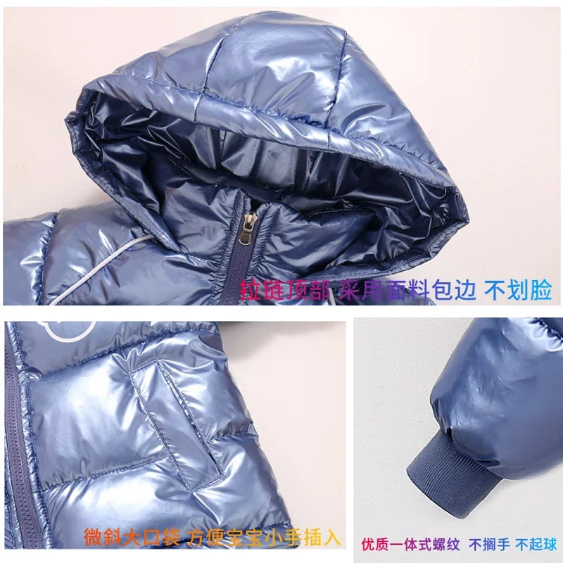 Winter Thick Jacket Cartoon Bear Glossy