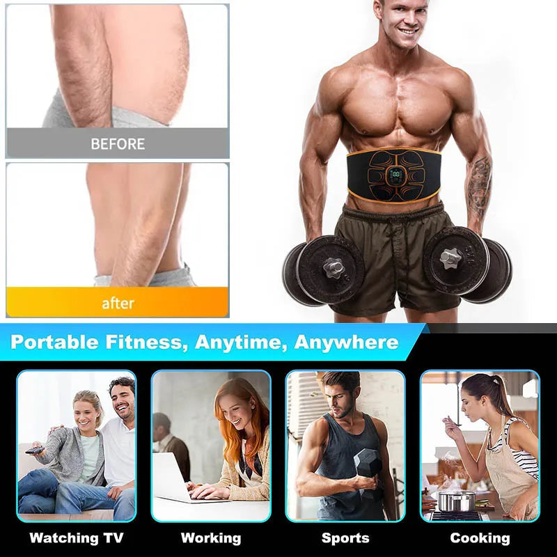 Vibration ABS Muscle Stimulator Abdominal EMS Trainer