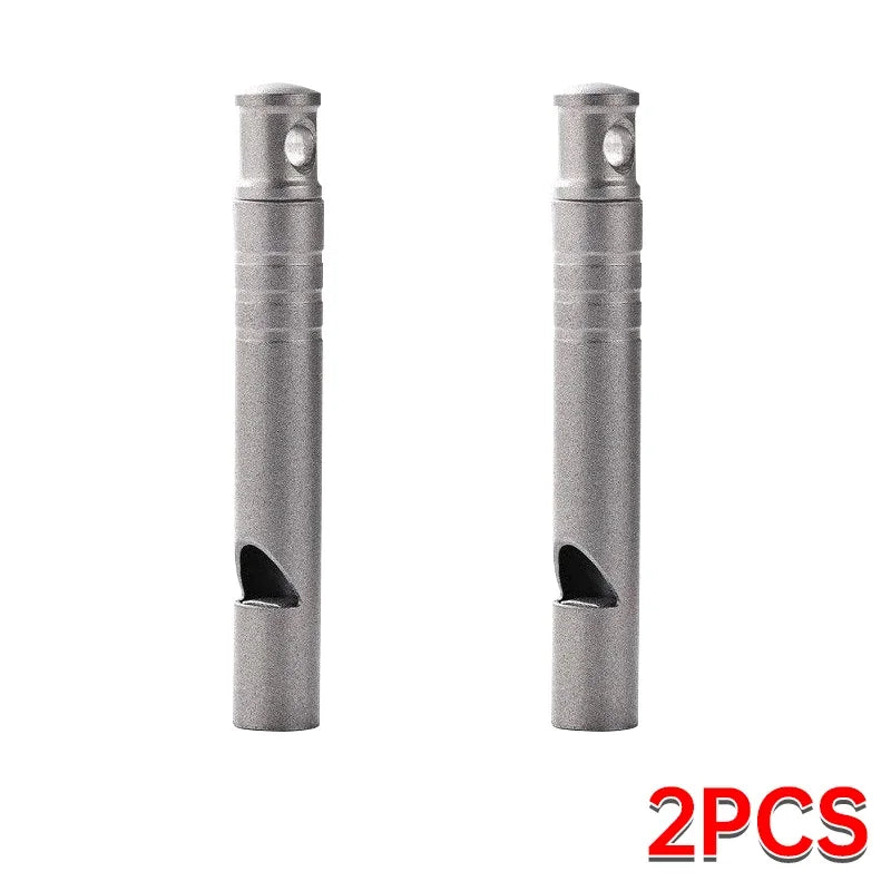 5PCS Outdoor Emergency Titanium Whistle High Decibel