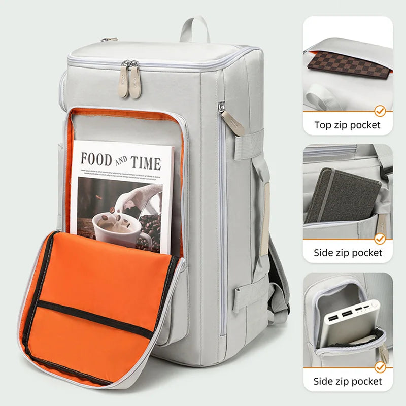 Large Capacity Travel Backpack Wet Dry Separation