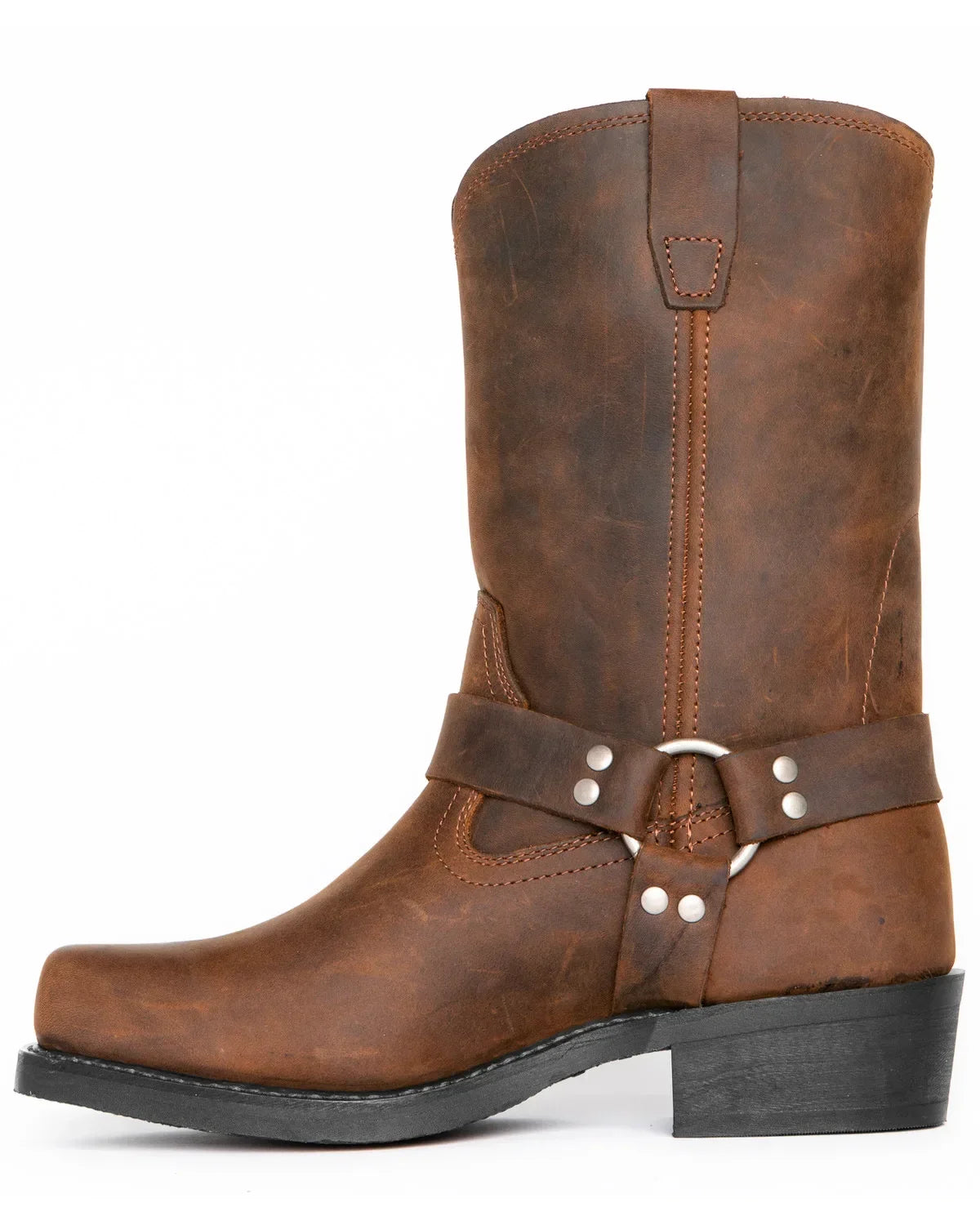 Retro Cowboy Boots Men Mid Calf