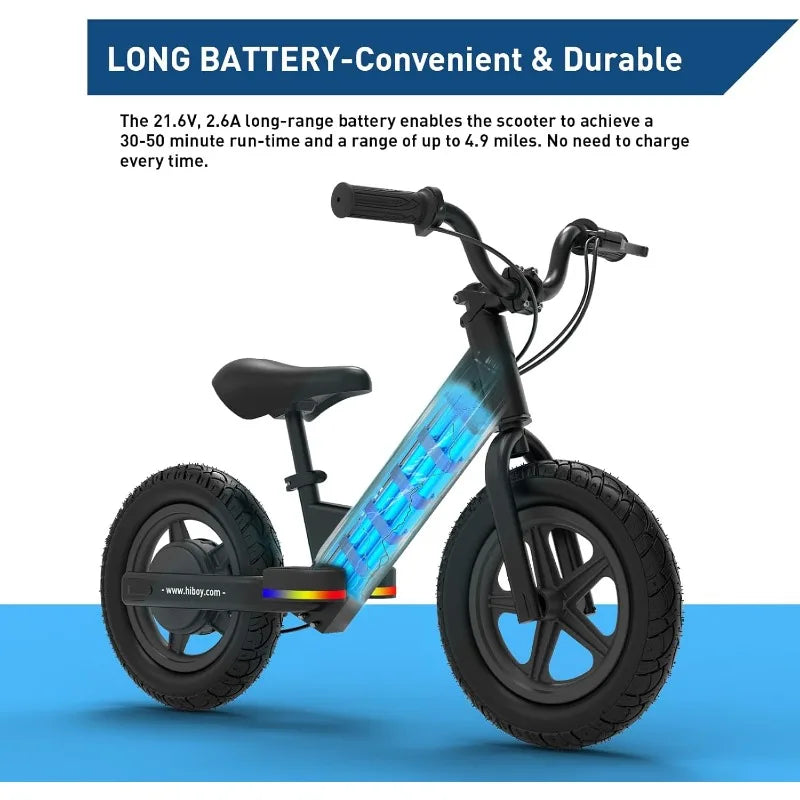 BK1 Electric Bike for Kids, 12 Inch Tires, 150W Adjustable Seat